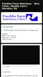 Mobile Screenshot of franklinfarmvet.com